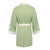 Hestia Womens lightweight dressing gown in sage green - back